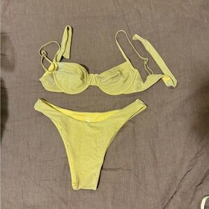 Gold Sparkle Monday Swimwear Bikini